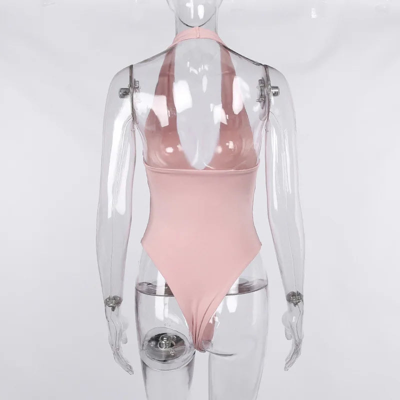 Costume intero Fariala — bianco dettaglio scollo | Dream Shop