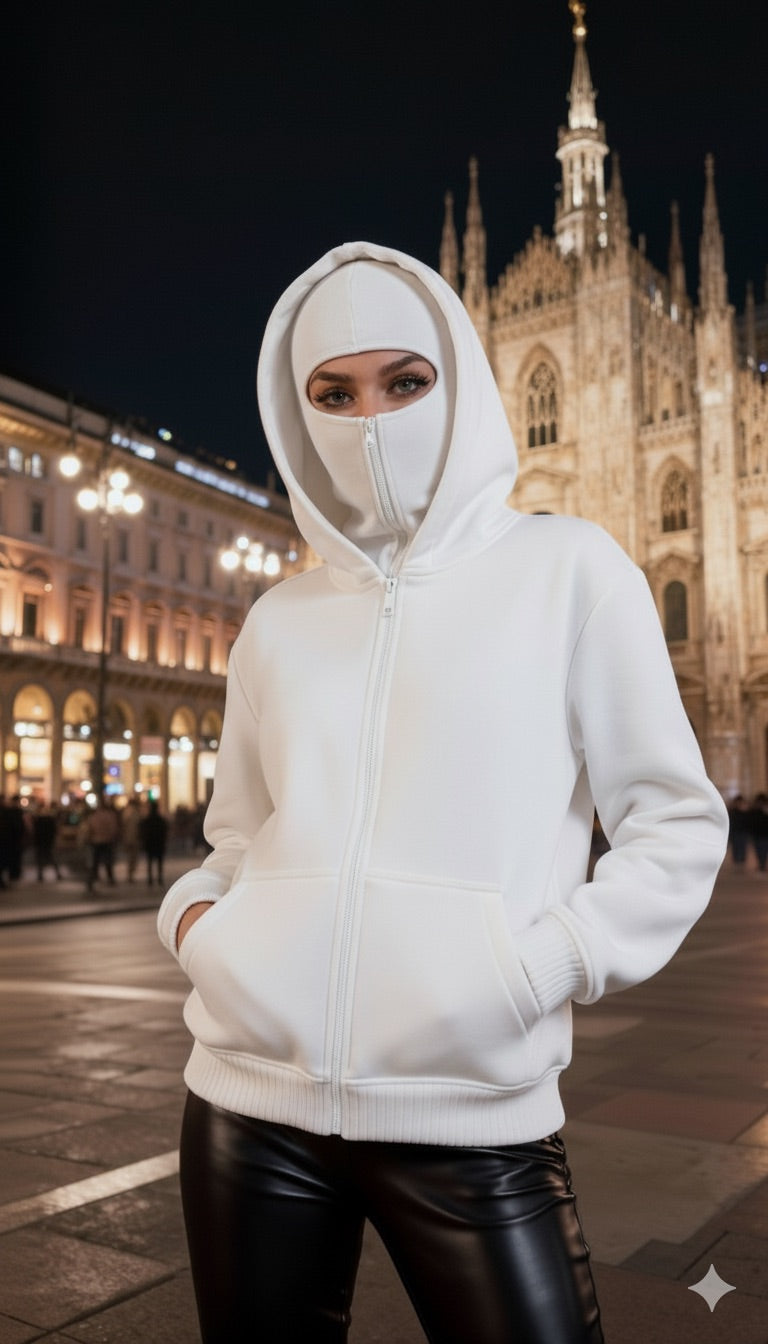 Felpa con passamontagna Ninjia