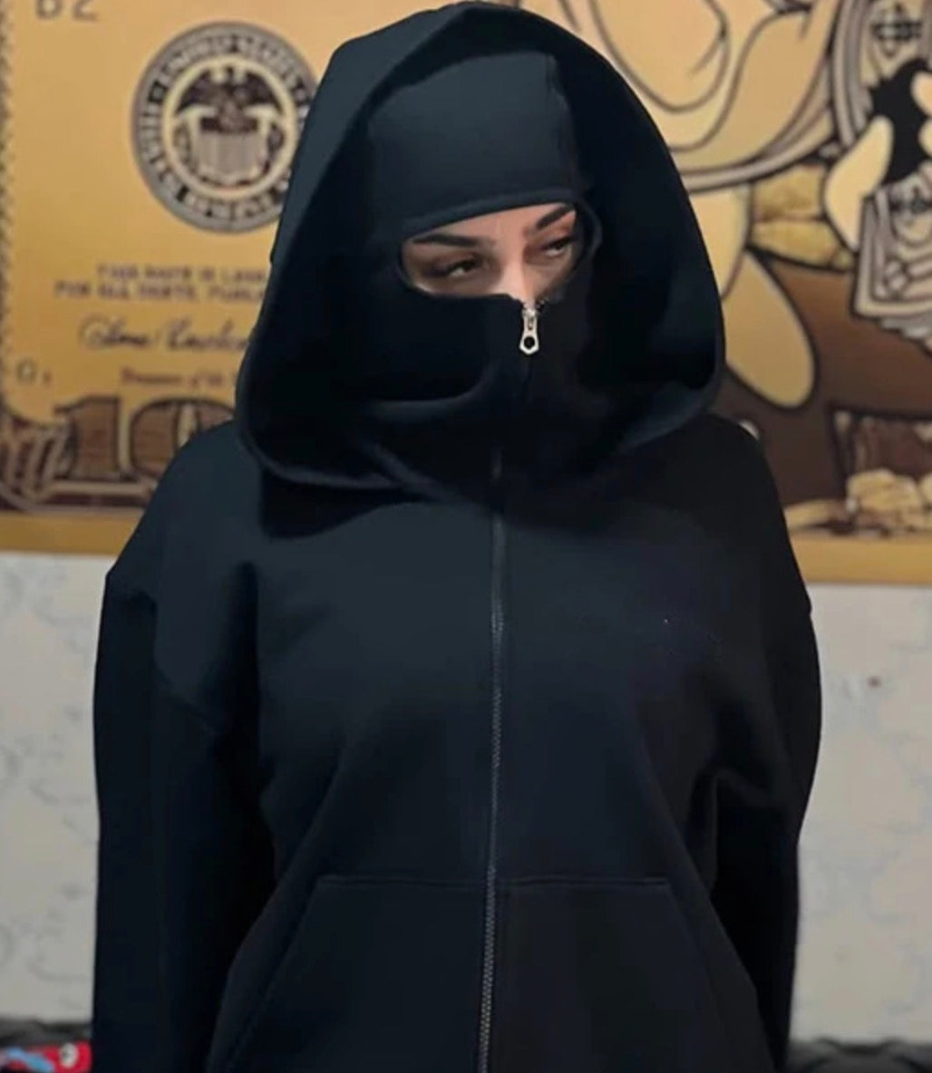 Felpa con passamontagna Ninjia