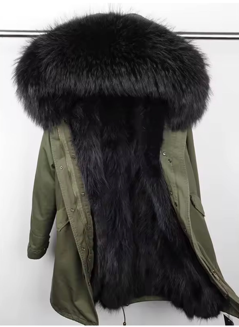 Black Real Parka