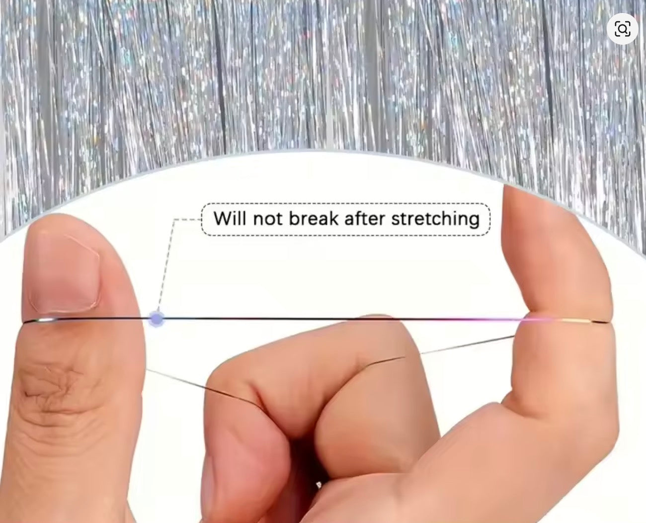 Extension Glitter-Star con 12 clip effetto luce per capelli