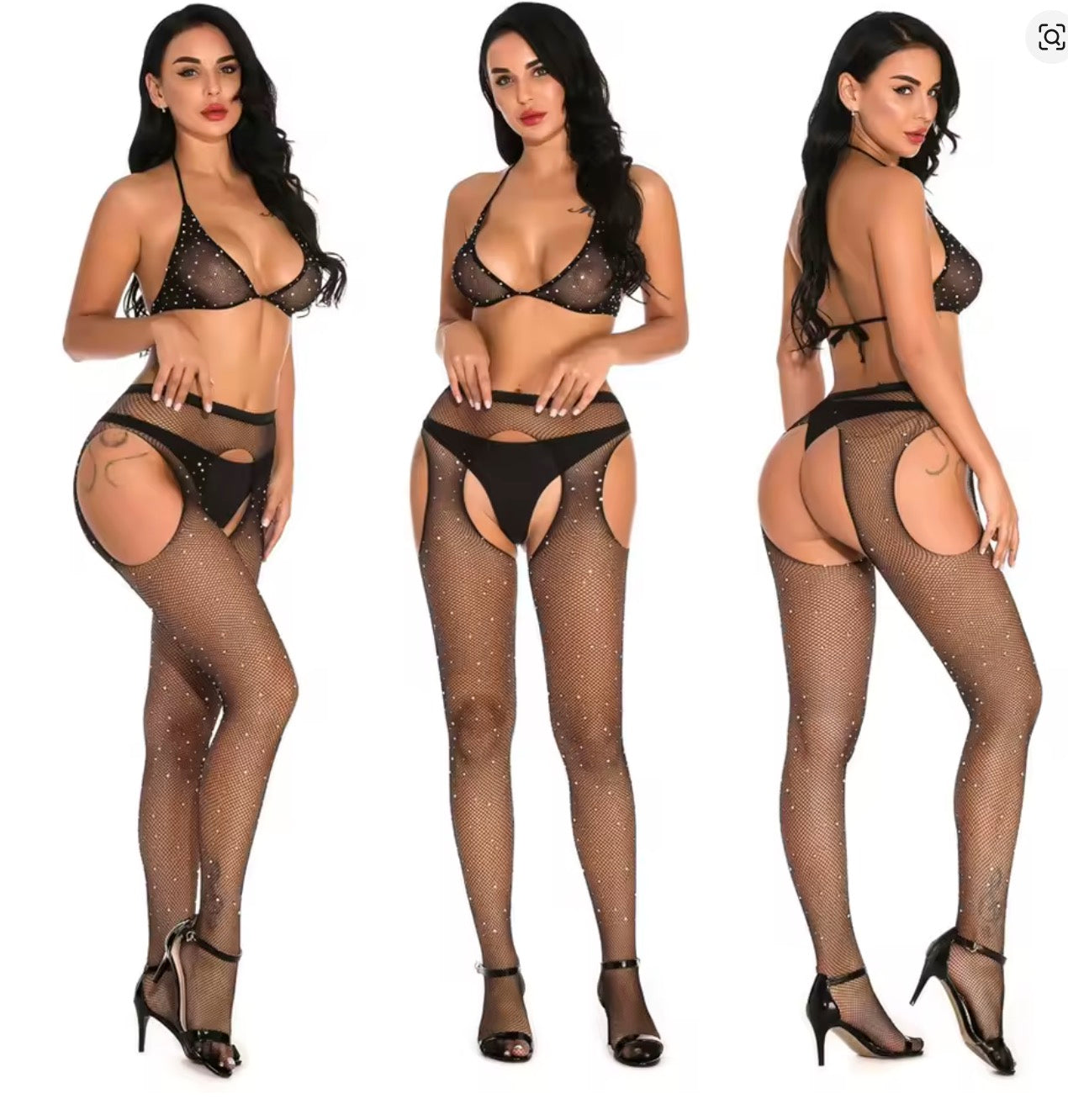 Catsuit Intimo Sexy Erua con 34 modelli in rete e pizzo elasticizzato