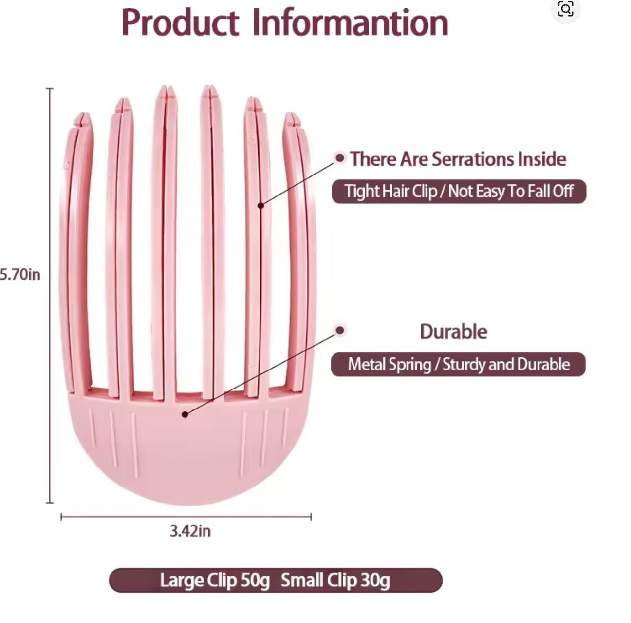 Clip Volume Radice Effetto Push-Up Capelli