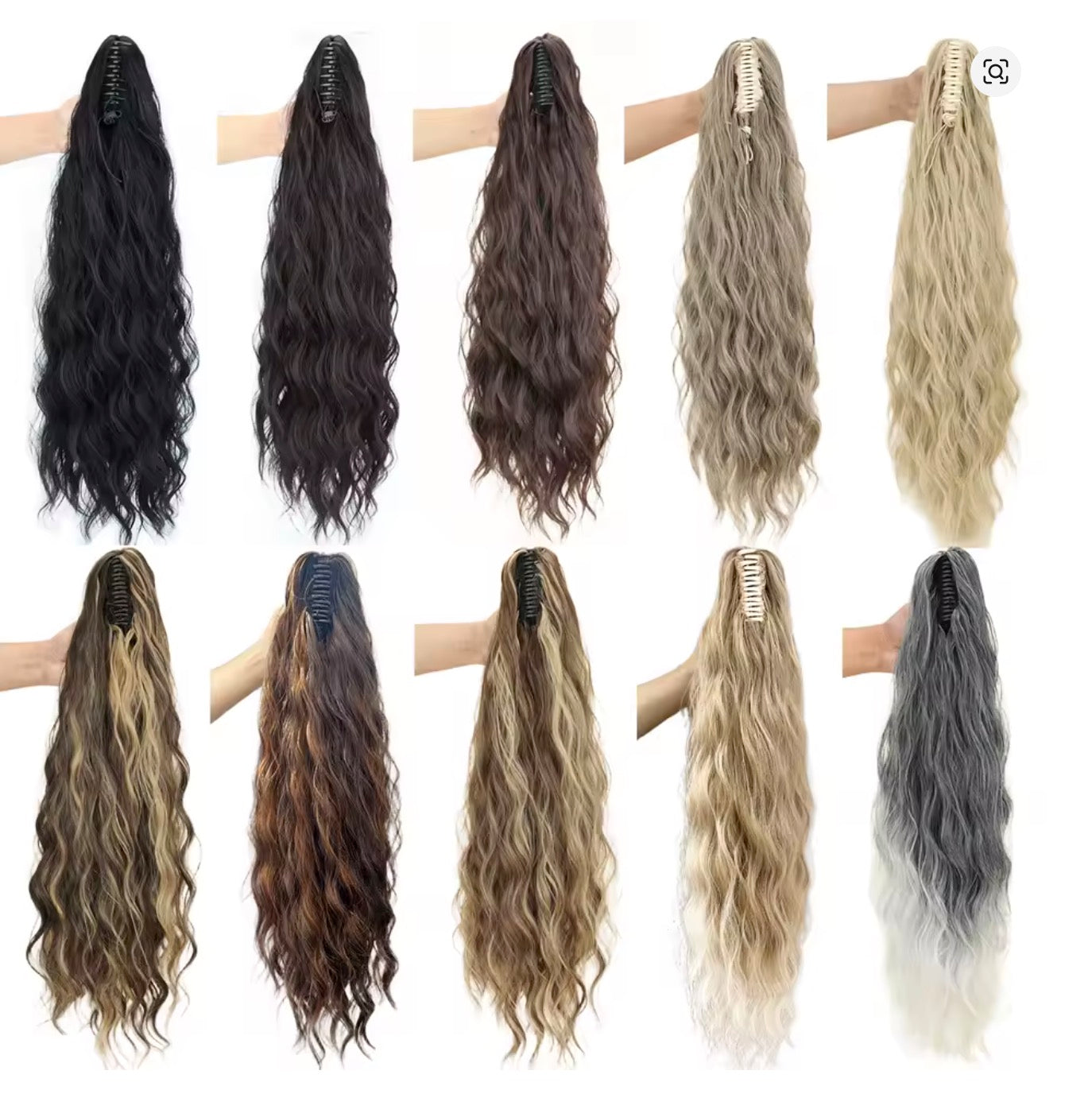 Coda Mollettone Riccia extension capelli voluminosi effetto naturale 70 cm
