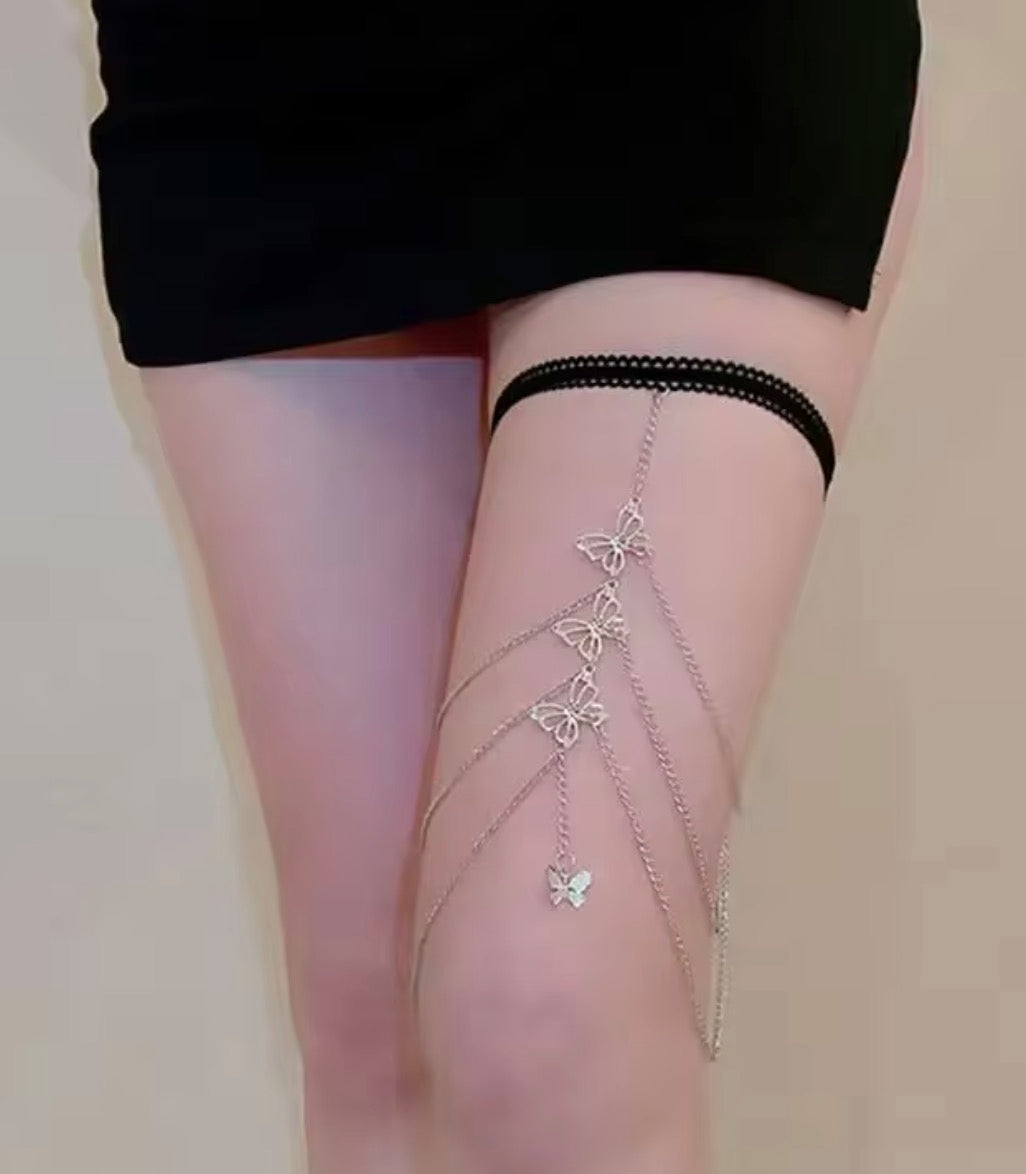 Giarrettiera Strass regolabile gioiello a filo singolo e altri modelli