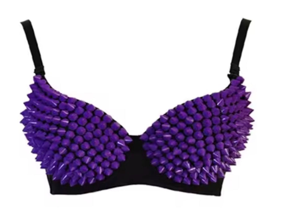 Reggiseno Fluo Studded Bra
Borchie su coppa fluo spalline regolabili