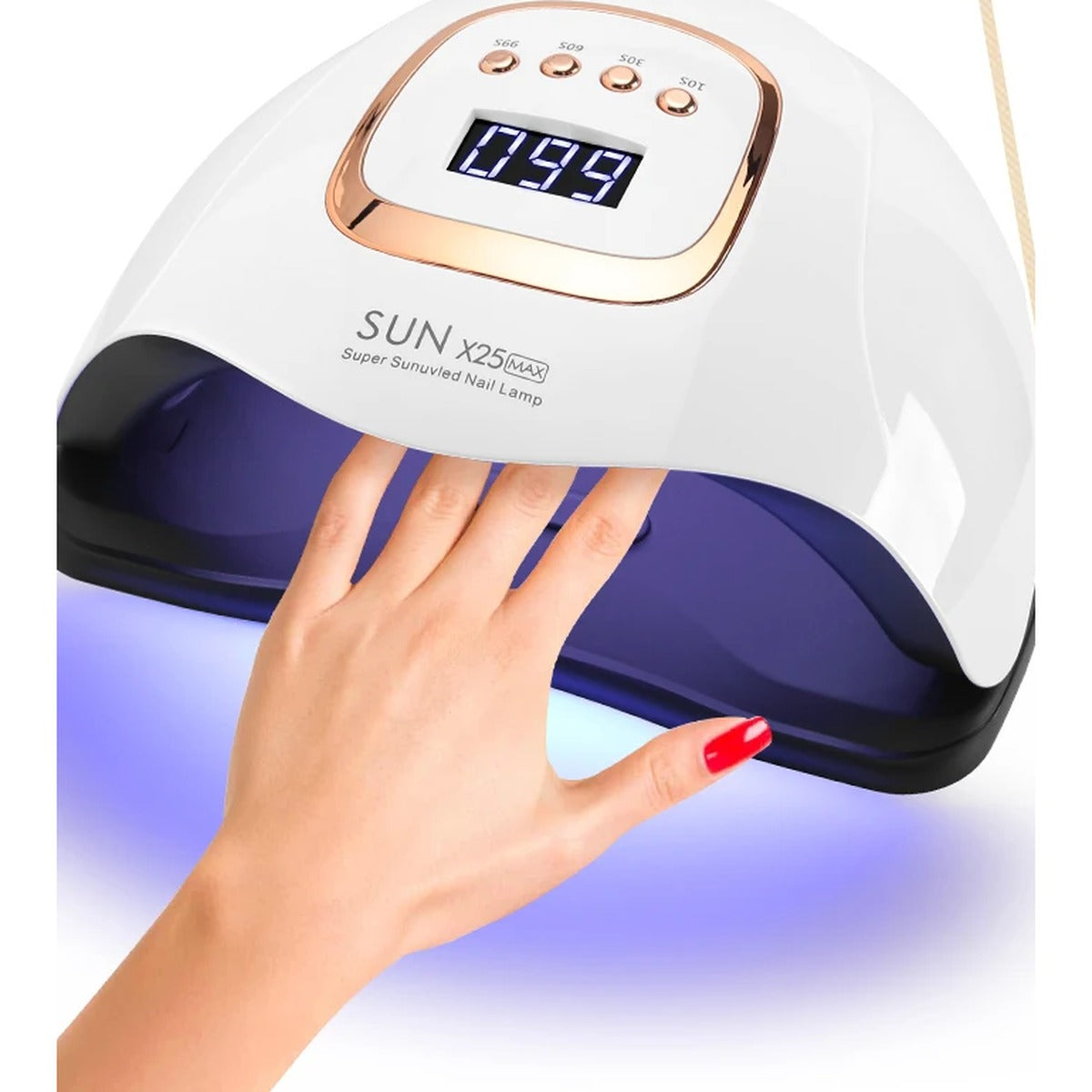 Hand under the UV LED nail lamp, automatic switch on with sensor | Dream Shop