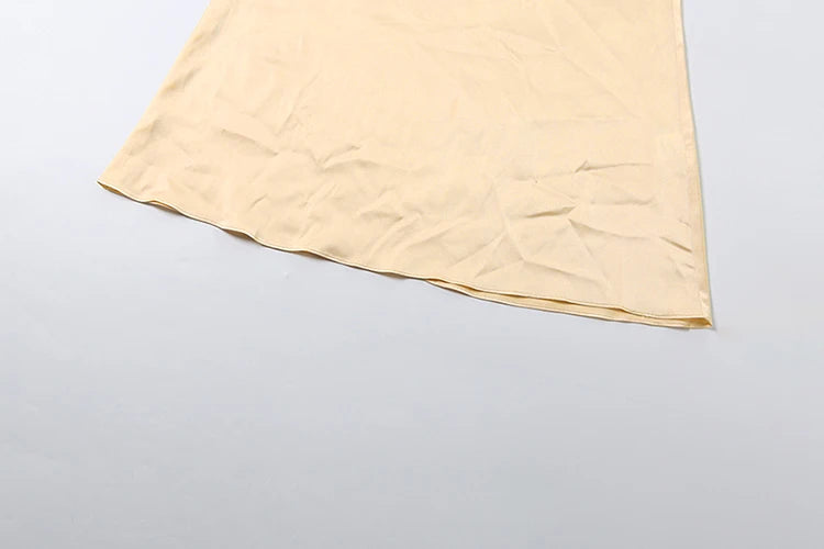 Abito raso schiena gioiello Prikla — orlo lungo | Dream Shop