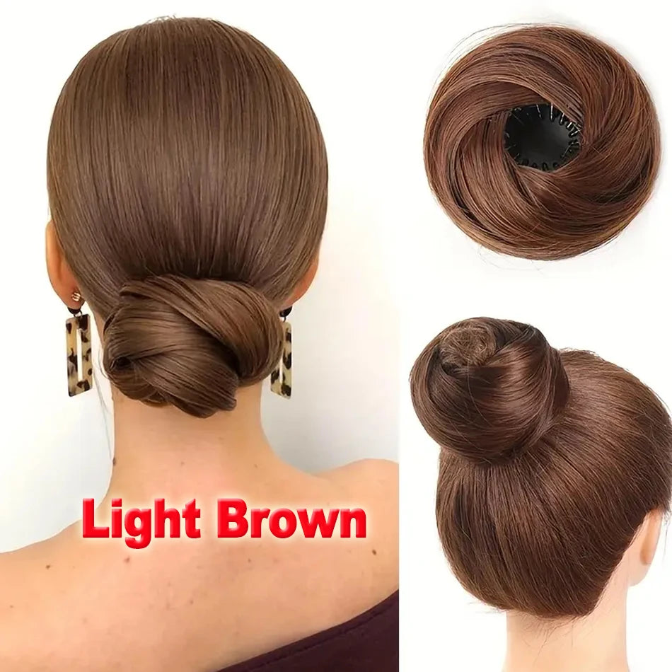 Chignon istantaneo in capelli sintetici con applicazione rapida