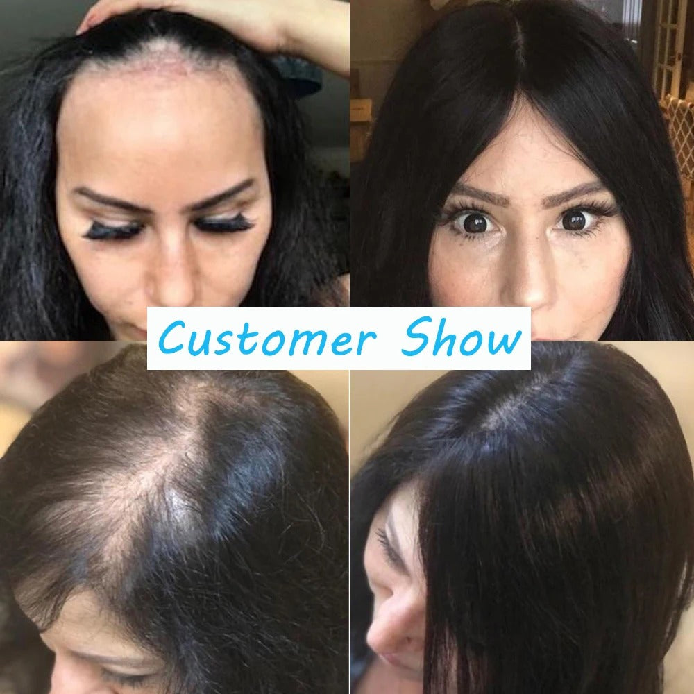 Topper cheveux naturels longs ondulés résultats clientes | Dream Shop