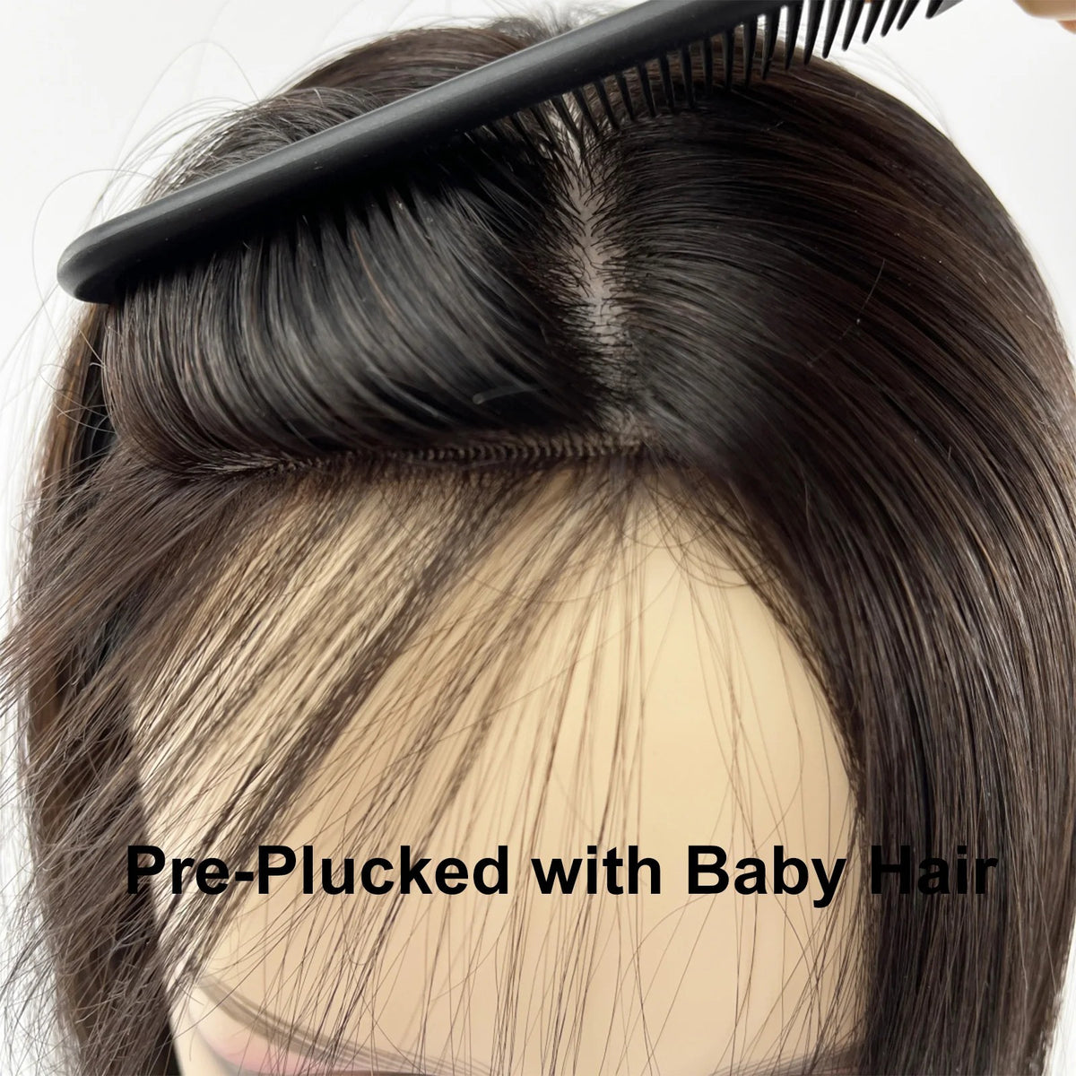 Topper cheveux naturels longs ondulés baby hair naturels | Dream Shop