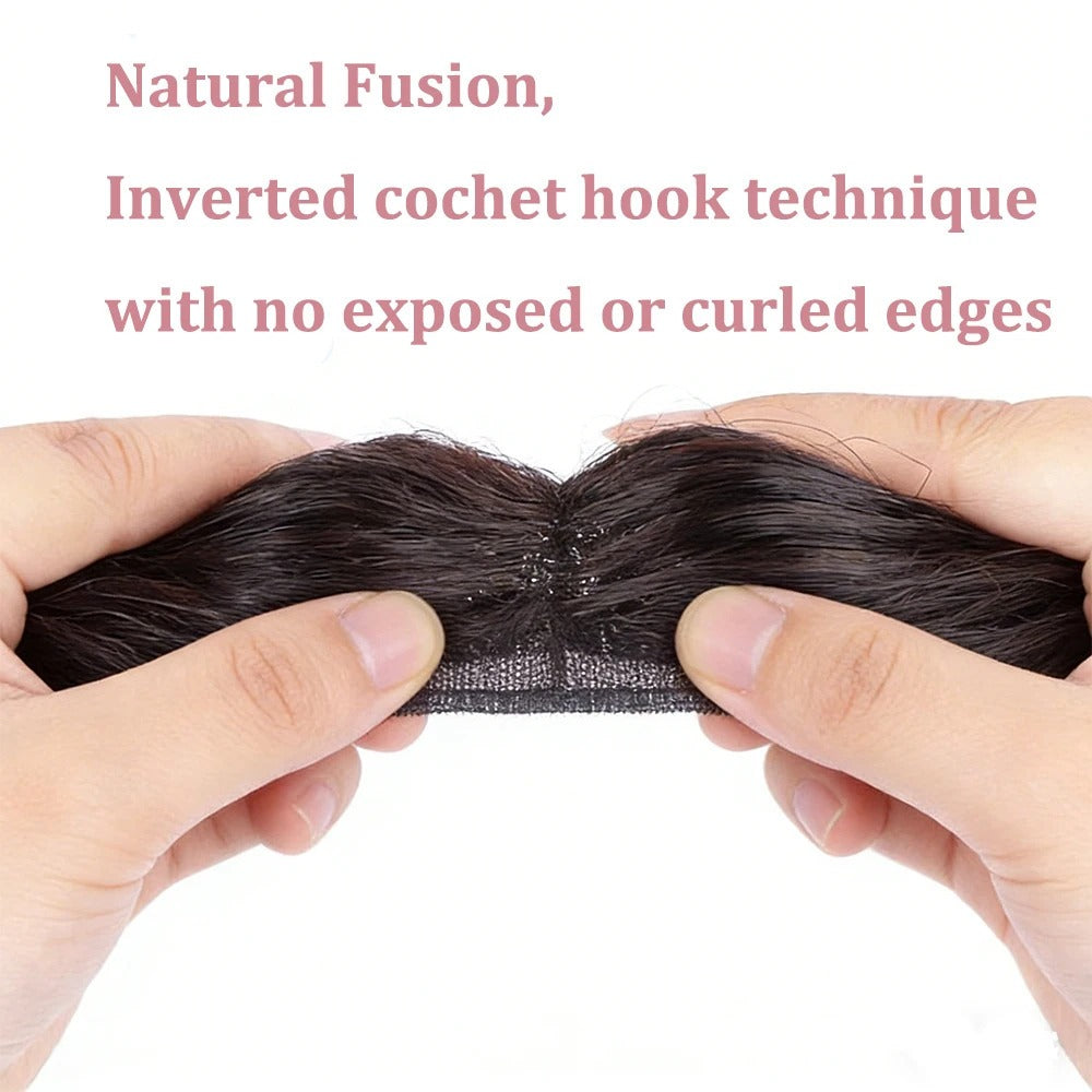 Wavy human hair topper invisible stitching | Dream Shop