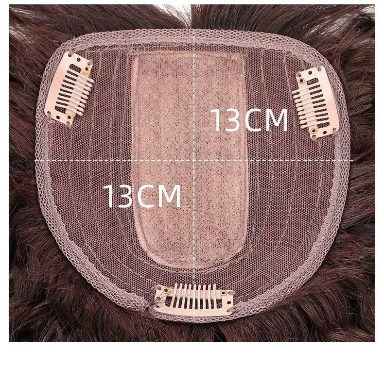 Topper cheveux naturels bouclés base 13x13 avec clips | Dream Shop