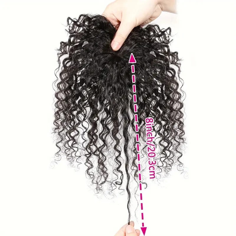 Topper cheveux naturels bouclés longueur 20 cm | Dream Shop
