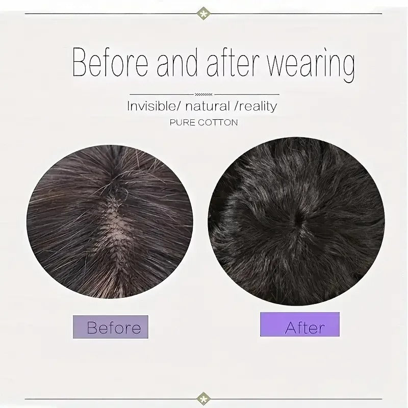 Topper cheveux naturels bouclés avant et après | Dream Shop