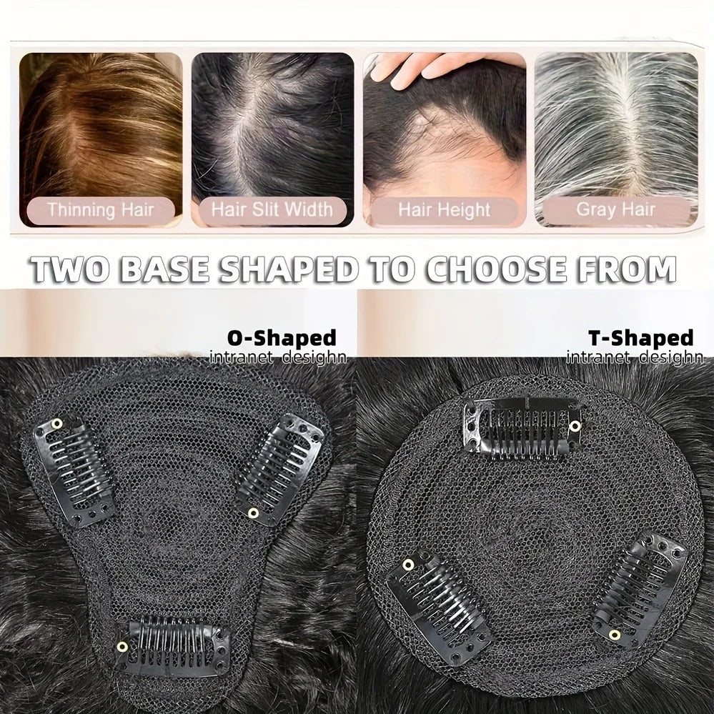 Afro curly human hair topper round base and T base | Dream Shop