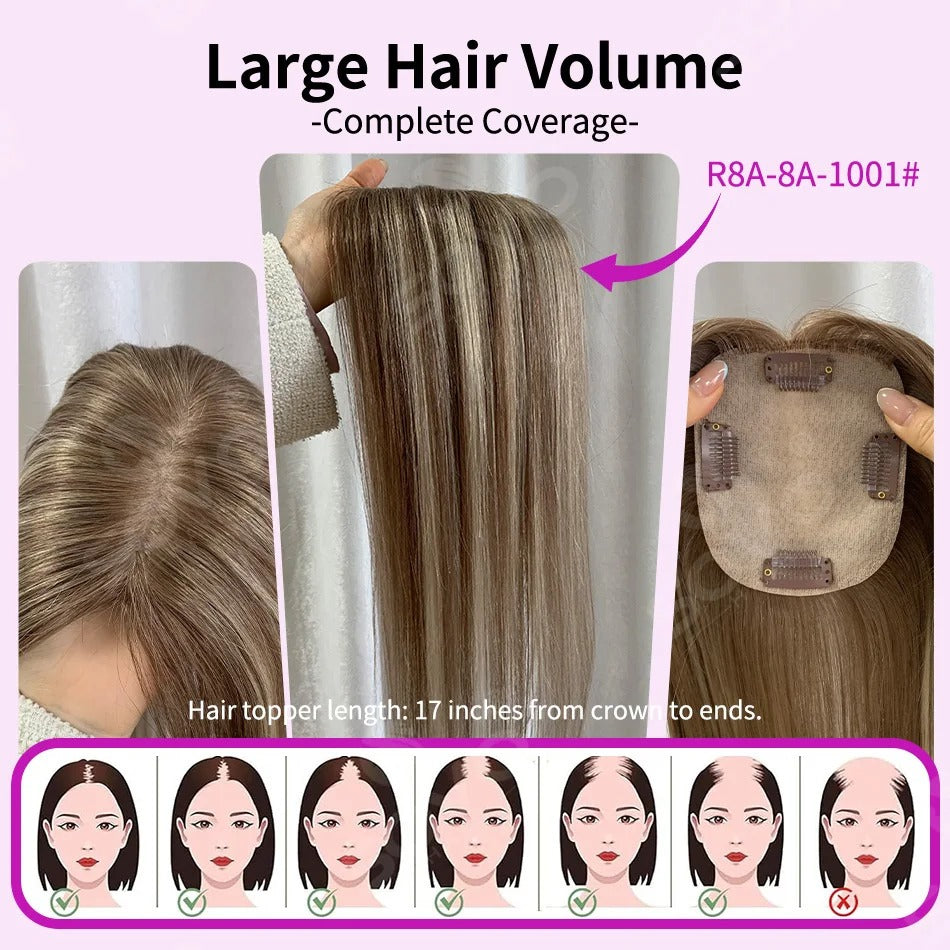 Topper mèches cheveux naturels volume et couvrance | Dream Shop