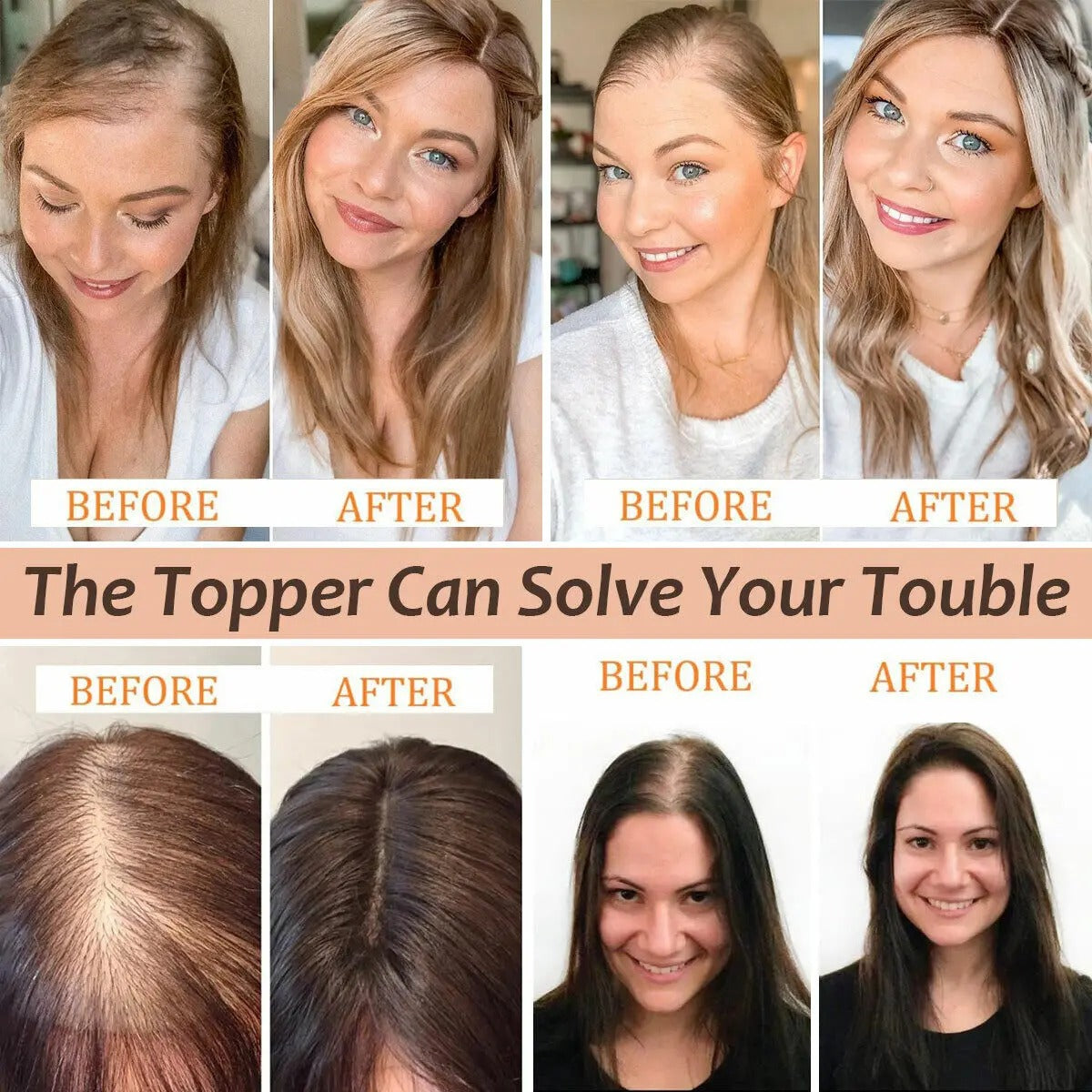 Topper mechas a contraste antes y después en varias clientas | Dream Shop