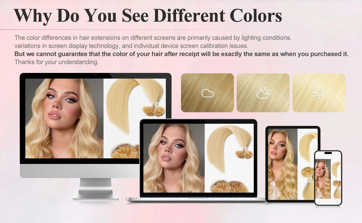 Topper avec frange cheveux naturels différences de couleur | Dream Shop