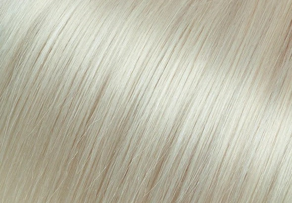 Topper avec frange cheveux naturels couleur blanc platine | Dream Shop