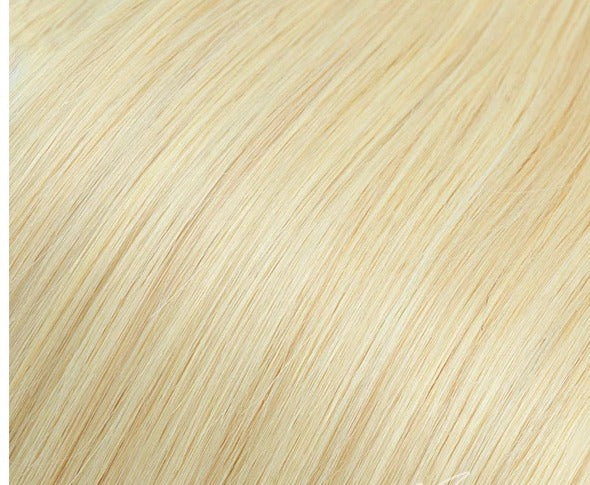 Topper avec frange cheveux naturels couleur blond clair | Dream Shop