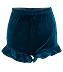 Shorts velvet ruffles