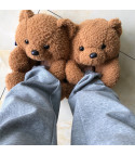 Giant teddy bear slippers