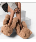 Giant teddy bear slippers