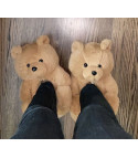 Giant teddy bear slippers