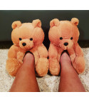 Giant teddy bear slippers