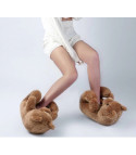 Giant teddy bear slippers