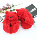 Giant teddy bear slippers