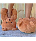 Giant teddy bear slippers