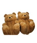 Giant teddy bear slippers