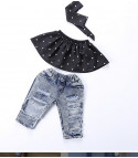 Completo bimba top pois + jeans