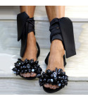 Savina stone sandals