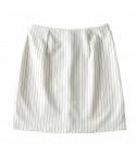 White pinstripe skirt