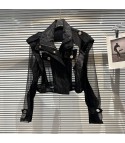 Rockit tulle faux leather jacket