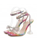 Squared heels bow prism heel