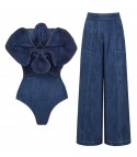 Body e pantalone denim dark Tamasa