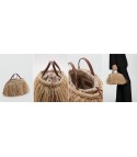 Frata fringed straw bag