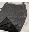 Dertp Rhinestone Mini Skirt