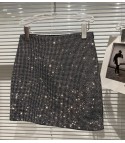 Dertp Rhinestone Mini Skirt