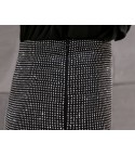 Dertp Rhinestone Mini Skirt