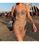 Coachella Waves Rhinestone Minidress