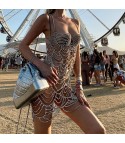 Coachella Waves Rhinestone Minidress