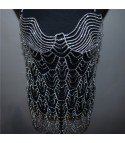 Coachella Waves Rhinestone Minidress