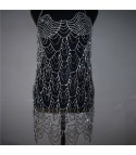 Coachella Waves Rhinestone Minidress