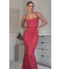 Red mermaid dress