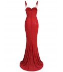 Red mermaid dress